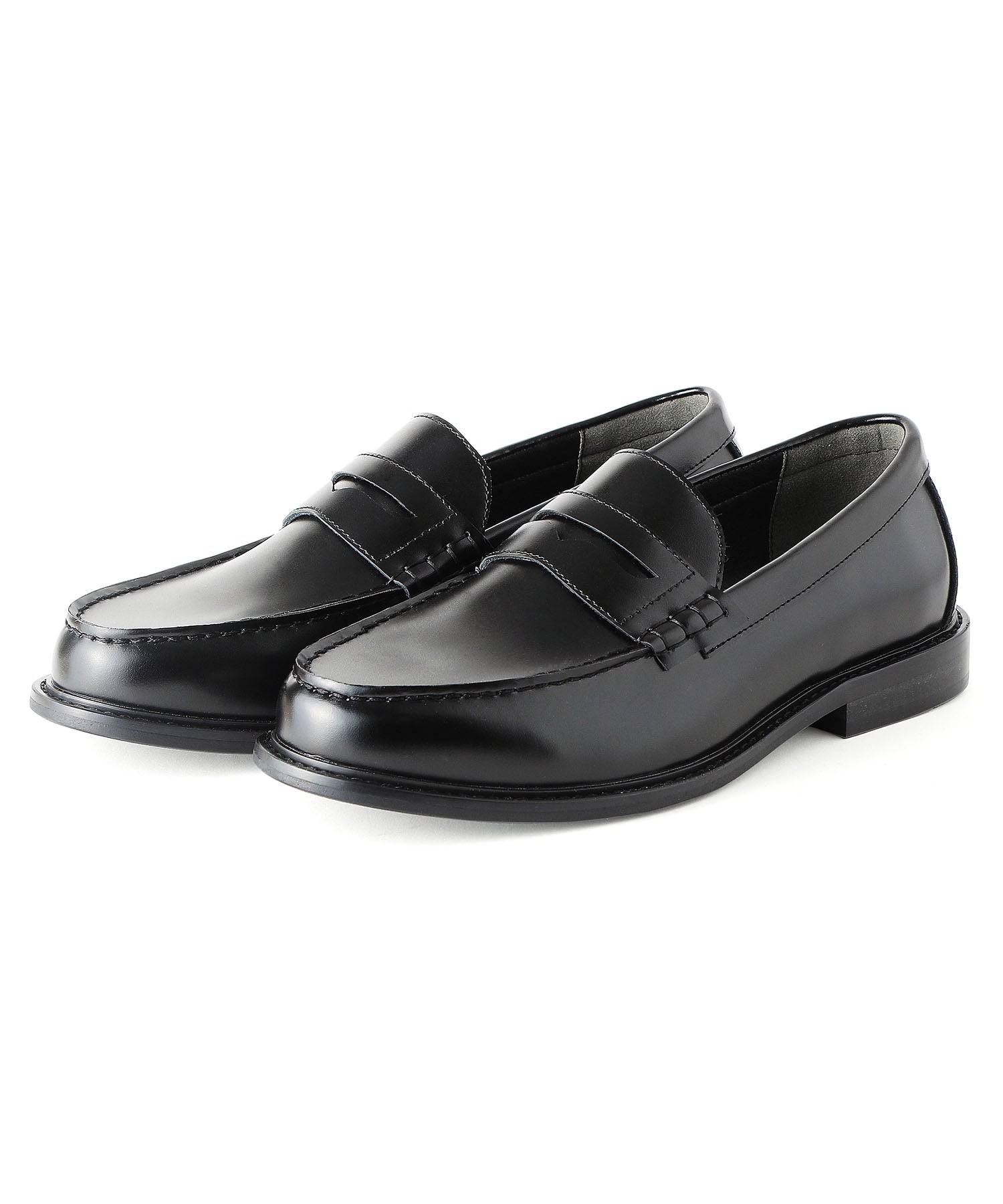 レザーコインローファー 9005 ブラック／London Shoe Make Oxford and 