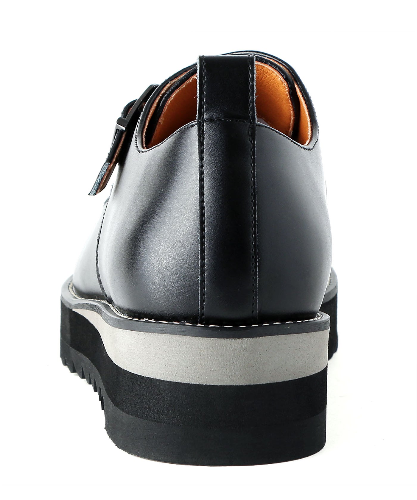 カミナンド　ダブルモンクストラップ Vibramsole　シャーク　シューズ ヴィブラムソール・クラストレザーダブルモンクシューズ