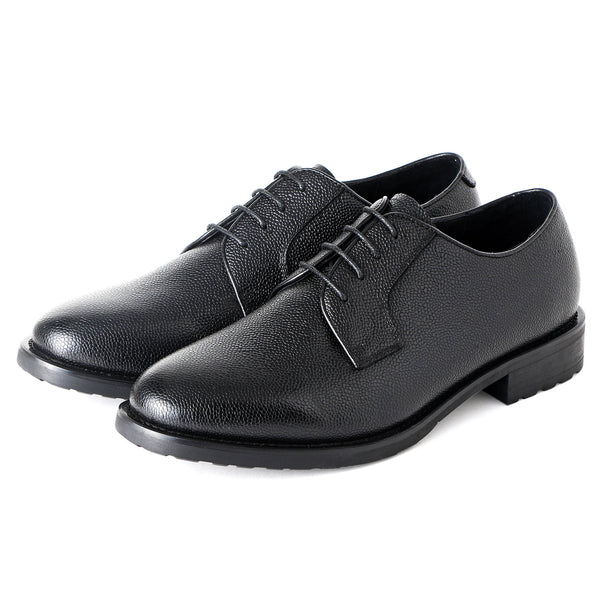 外羽根プレーントゥ 8012 ブラック／London Shoe Make Oxford
