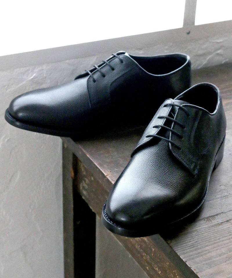 外羽根プレーントゥ 8012 ブラック／London Shoe Make Oxford and Derby