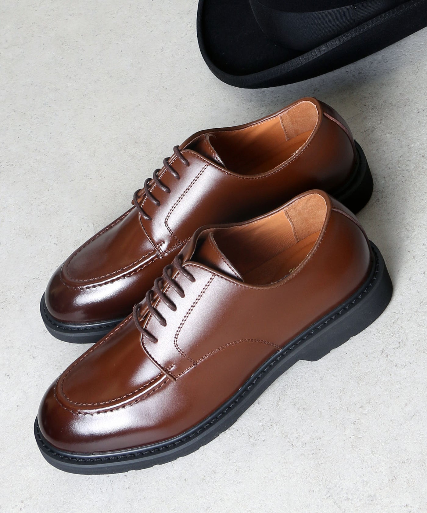 Uチップ レースアップ ドレスシューズ 9001 ダークブラウン／London Shoe Make Oxford and Derby