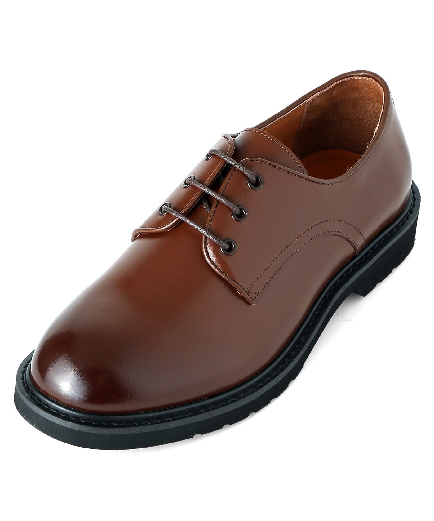 外羽根 プレーントゥ レースアップ シューズ 9004 ダークブラウン／London Shoe Make Oxford and Derby