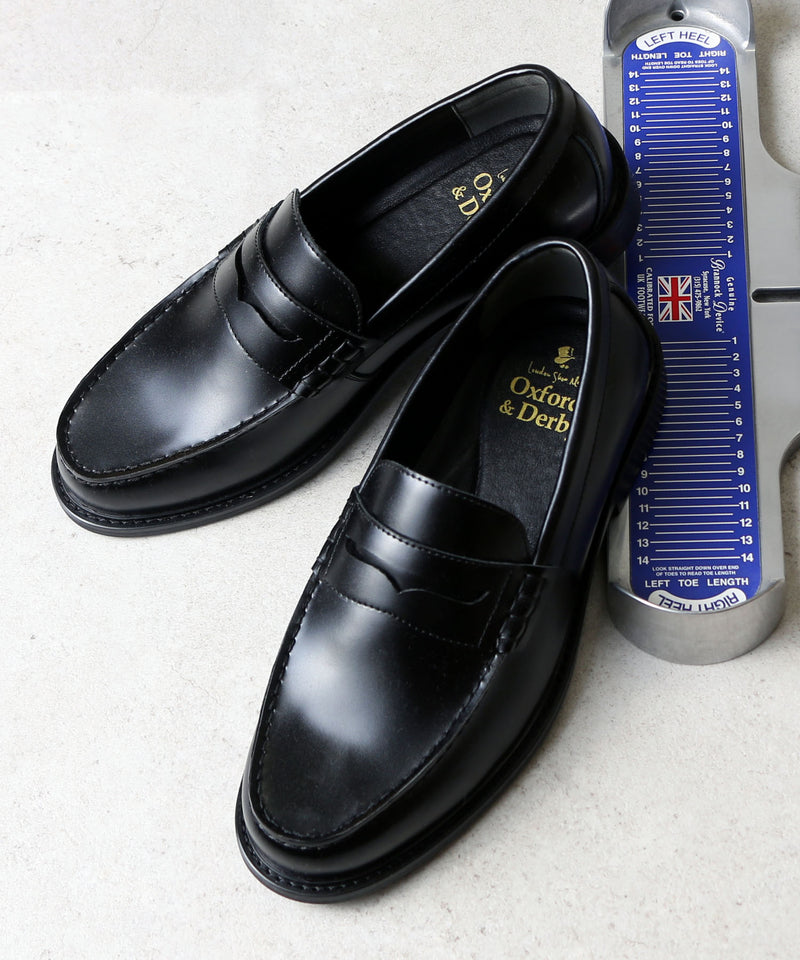 レザーコインローファー 9005 ブラック／London Shoe Make Oxford and 