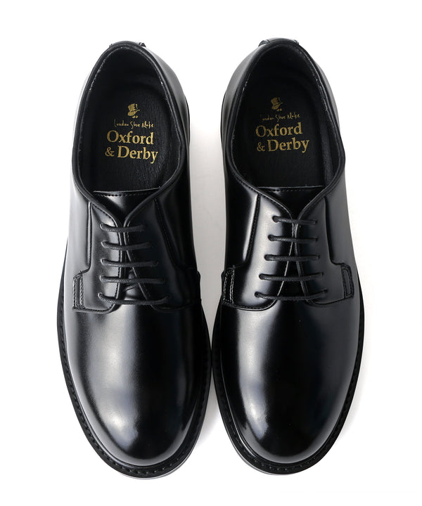 “timeless shoes” プレーントゥ ポストマンシューズ 9101 ブラック