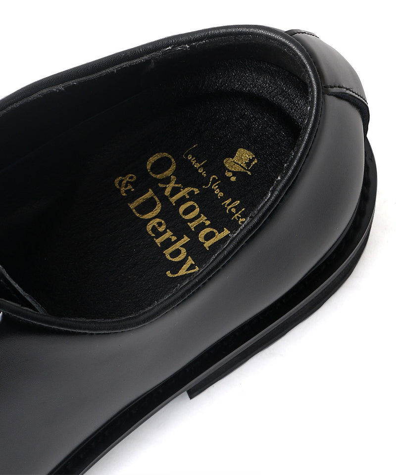 “timeless shoes” プレーントゥ ポストマンシューズ 9101 ブラック