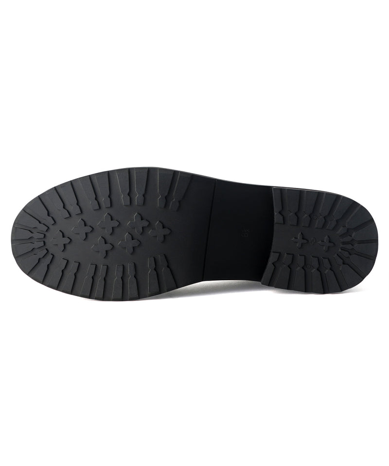 “timeless shoes” プレーントゥ ポストマンシューズ 9101 ブラック