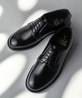 “timeless shoes” プレーントゥ ポストマンシューズ 9101 ブラック