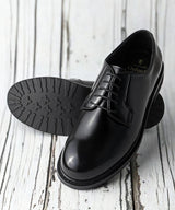 “timeless shoes” プレーントゥ ポストマンシューズ 9101 ブラック