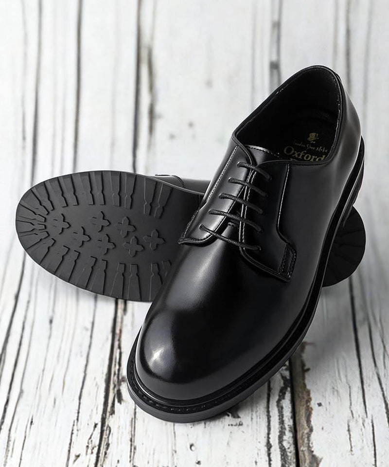 “timeless shoes” プレーントゥ ポストマンシューズ 9101 ブラック